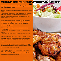 5 reasons Why Hitting Your Protein Goals Are Essential to a Calorie Deficit  Diet